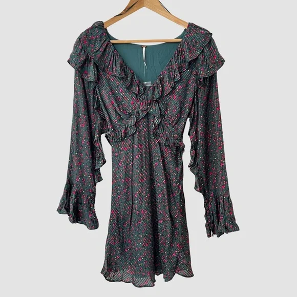 Free People | Dresses | Free People Floral Print Green Ruffle Mini Dress Us As Is 48 | Poshmark Free People | Dresses | Free People Floral Print Green Ruffle Mini Dress Us As Is 48 | Poshmark